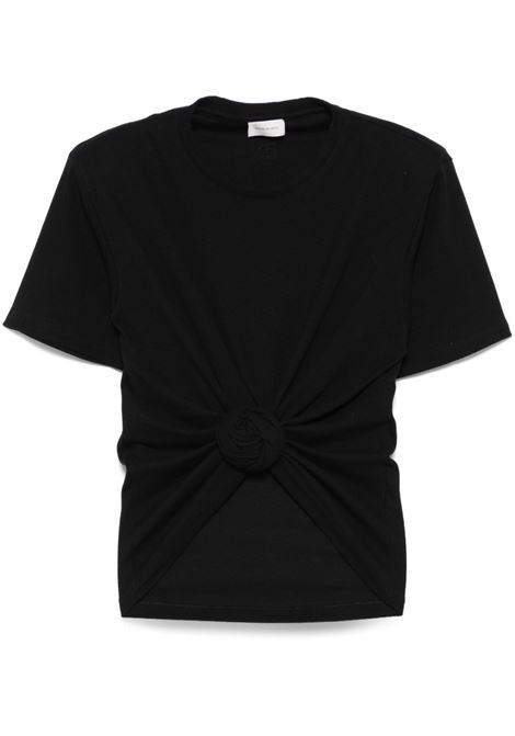 Black knot-detail T-shirt Magda butrym - women